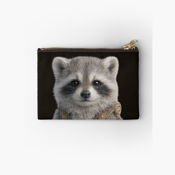 Item preview, Cute Hiking Raccoon Portrait designed and sold by BagFactoryUK.