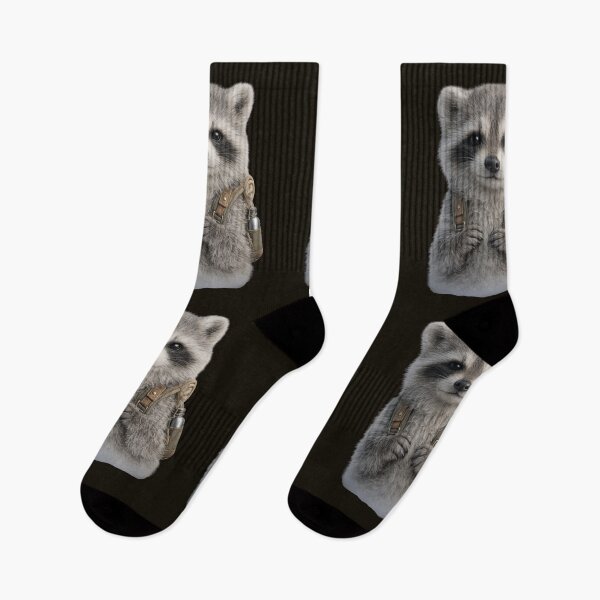 Item preview, Cute Hiking Raccoon Portrait designed and sold by BagFactoryUK.
