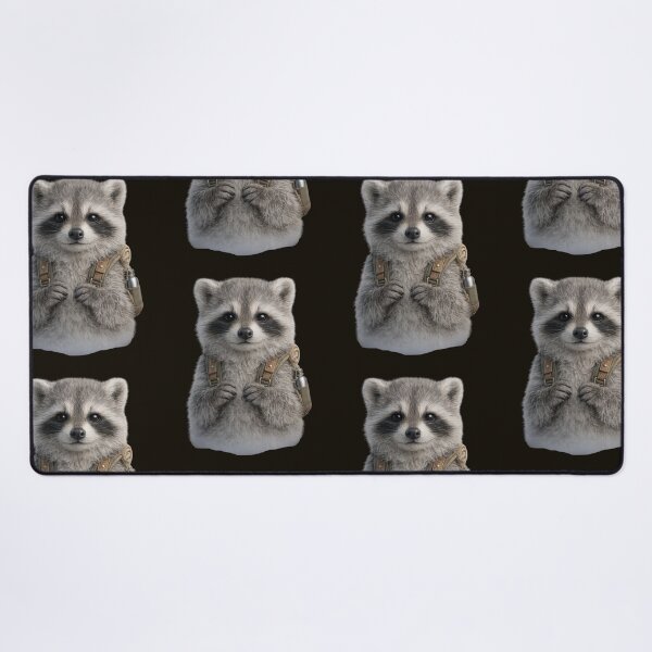 Item preview, Cute Hiking Raccoon Portrait designed and sold by BagFactoryUK.