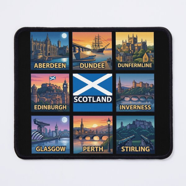 Item preview, Scotland Cities Pop Art designed and sold by redsharkuk.