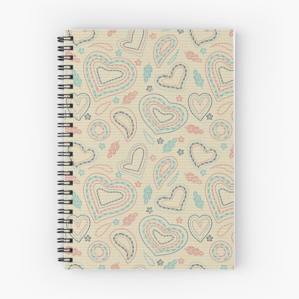 Item preview, Copy of Embroidered Hearts on Soft Light Background designed and sold by patternarya.