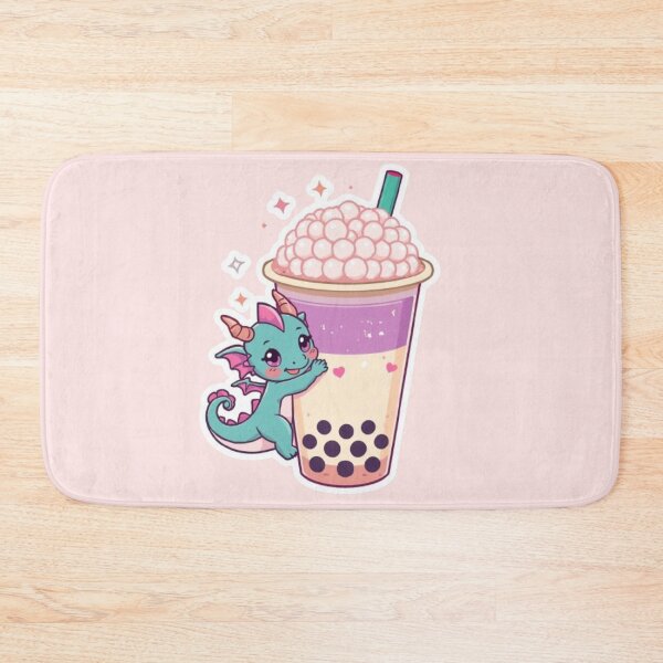 Item preview, Kawaii Baby Dragon with Bubble Tea | Cute Boba Dragon Sticker designed and sold by Stylestickers55.