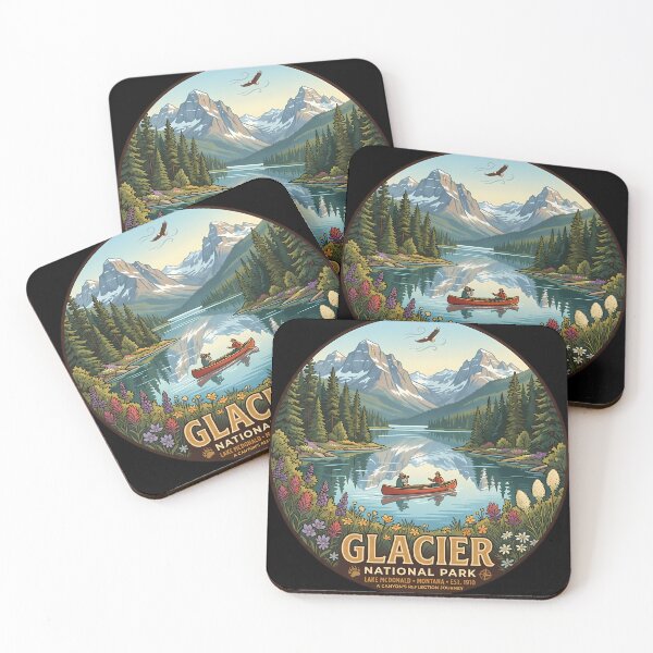 Item preview, Glacier National Park Memories Vintage National Park Travel designed and sold by KristenosNehk.
