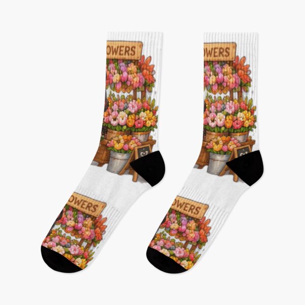 Item preview, Cute Skunk Flower Shop Kawaii Florist designed and sold by DailyDoodlesBySumbul.