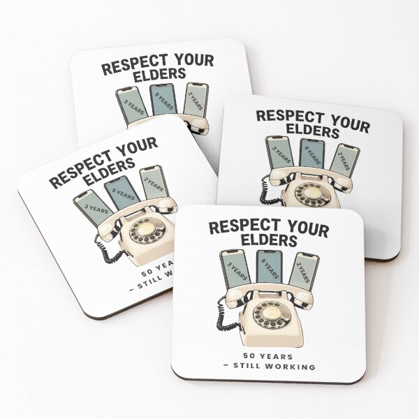 Item preview,  Respect Your Elders Phone Technology Humor  designed and sold by AleksandraJac05.