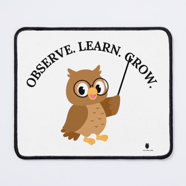 Item preview, Observe. Learn. Grow. | Minimal Owl Wisdom T-Shirt designed and sold by Bwolf1956.