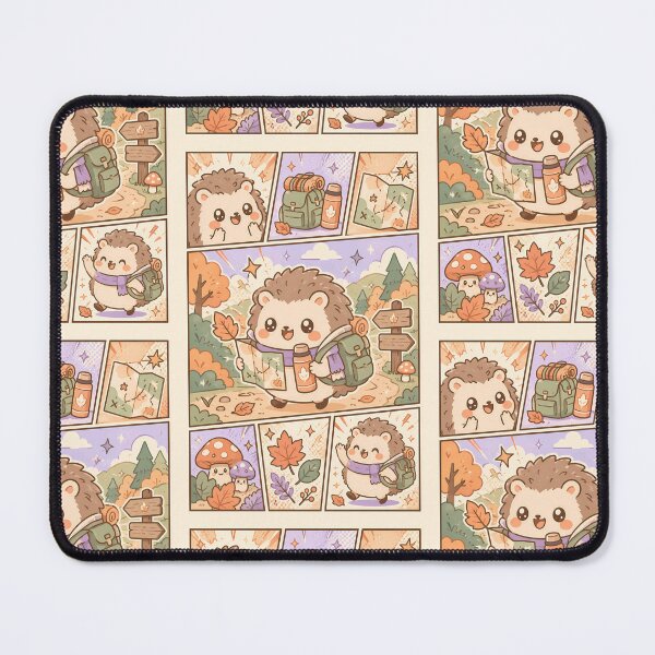 Item preview, Kawaii Autumn Hedgehog Backpacker designed and sold by Gift Phrase Studio.