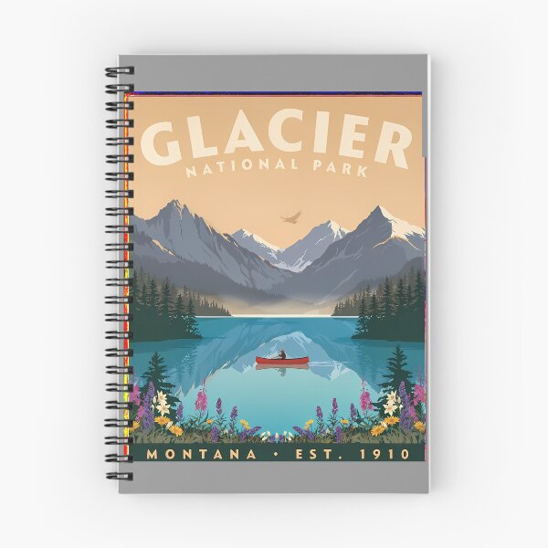 Item preview, Adventure Together Glacier National Park Memories Couple designed and sold by KristenosNehk.