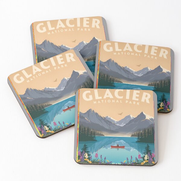 Item preview, Adventure Together Glacier National Park Memories Couple designed and sold by KristenosNehk.