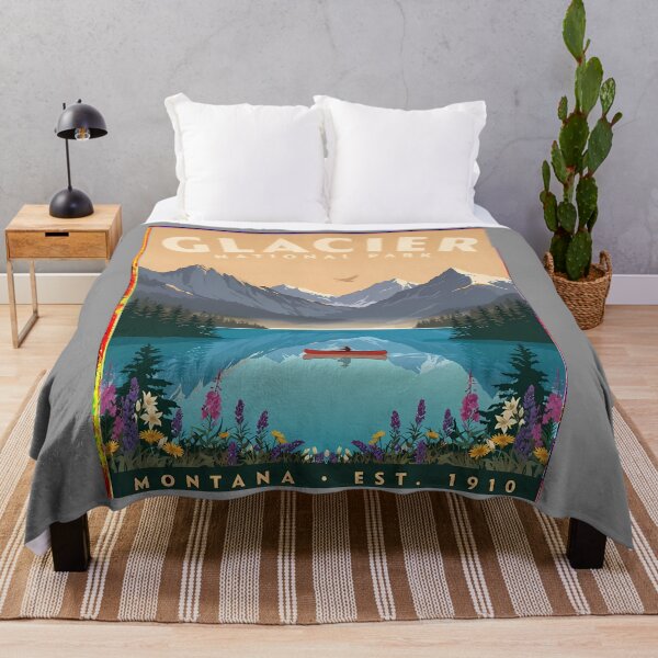 Item preview, Adventure Together Glacier National Park Memories Couple designed and sold by KristenosNehk.