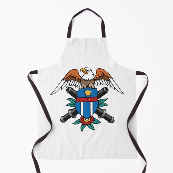 Item preview, American Military Patriotic Eagle Emblem with Crossed Cannons designed and sold by interdesigner.