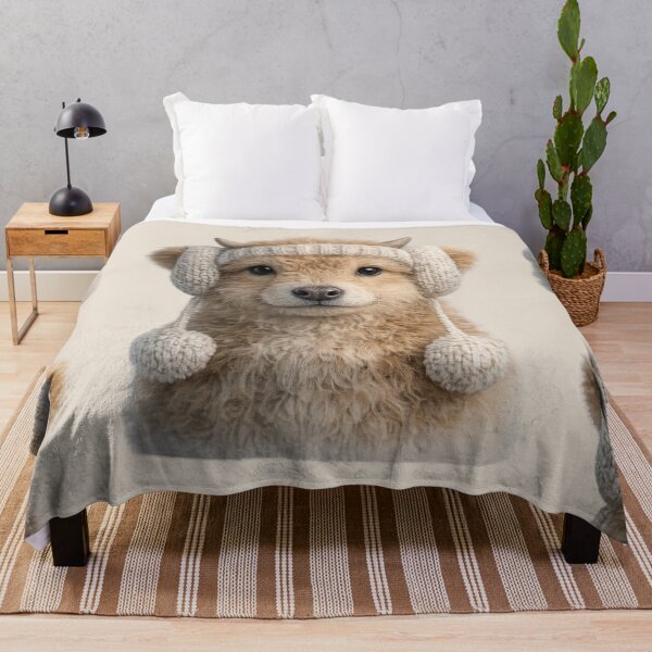 Item preview, Cute Highland Cow Winter Hat Portrait designed and sold by BagFactoryUK.