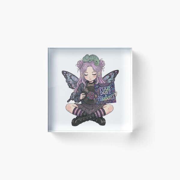 Item preview, Fairycore Vinyl Record Art designed and sold by Reverie & Roses.