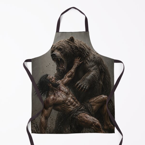Item preview, NATURE - Man and a Bear designed and sold by MetusArt.