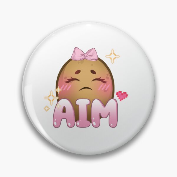 Item preview, Potato Aim Gaming Sticker | Funny FPS Gamer Meme Design designed and sold by faeveld.