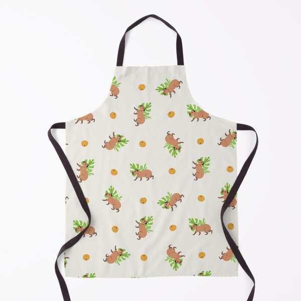 Item preview, Copy of Walking Capybara And Yuzu Fruit Seamless Pattern - white designed and sold by paldronma.