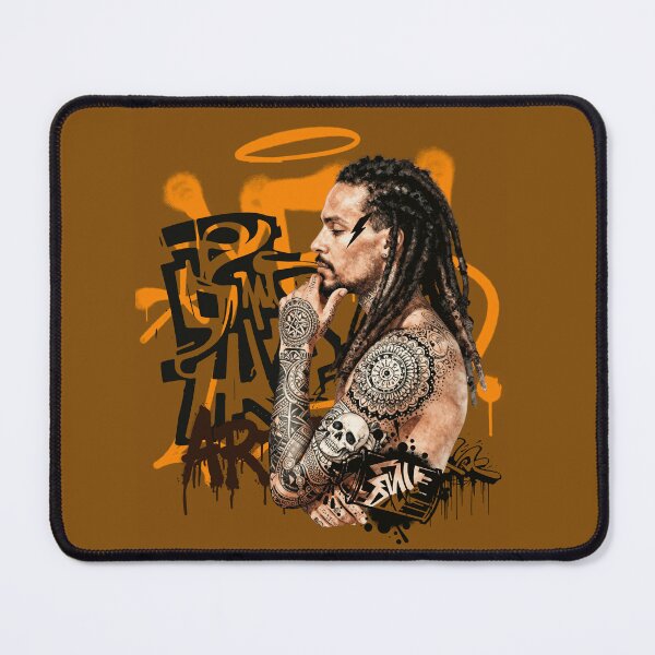 Artikelvorschau, Urban Tattoo Graffiti Street Art Warrior Portrait. entworfen und verkauft von LunaPrintCo.