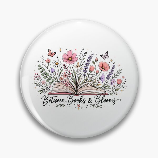 Item preview, Between books and blooms book lover reader designed and sold by HandicraftArt.