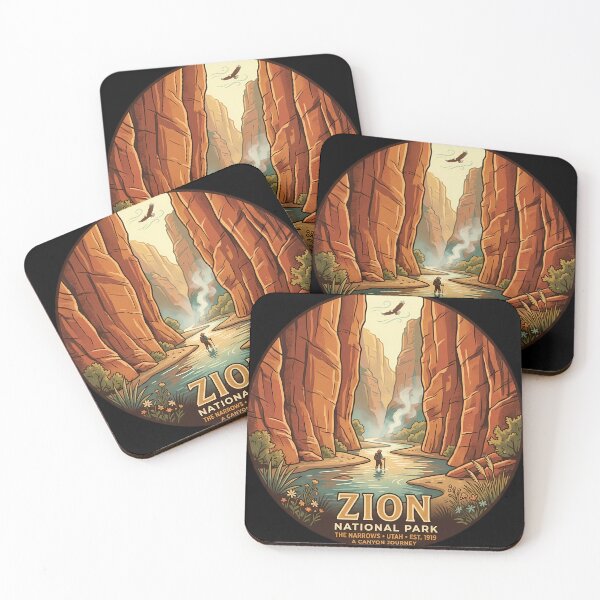 Item preview, Zion Canyon Escape Vintage National Park Travel designed and sold by KristenosNehk.