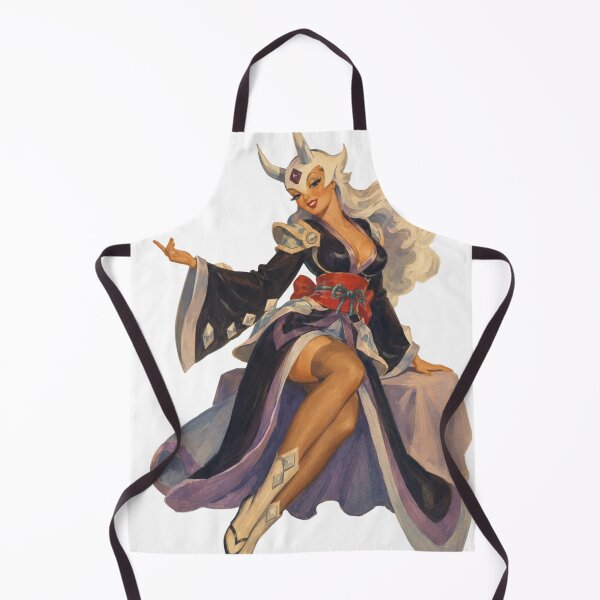Item preview, Ice Kimono Pin-Up Girl | Vintage Anime Inspired Glamour Art designed and sold by Cosplayvintage.