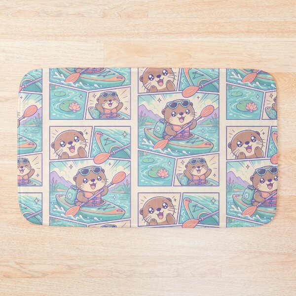 Item preview, Kawaii Otter Kayak Adventure designed and sold by Gift Phrase Studio.