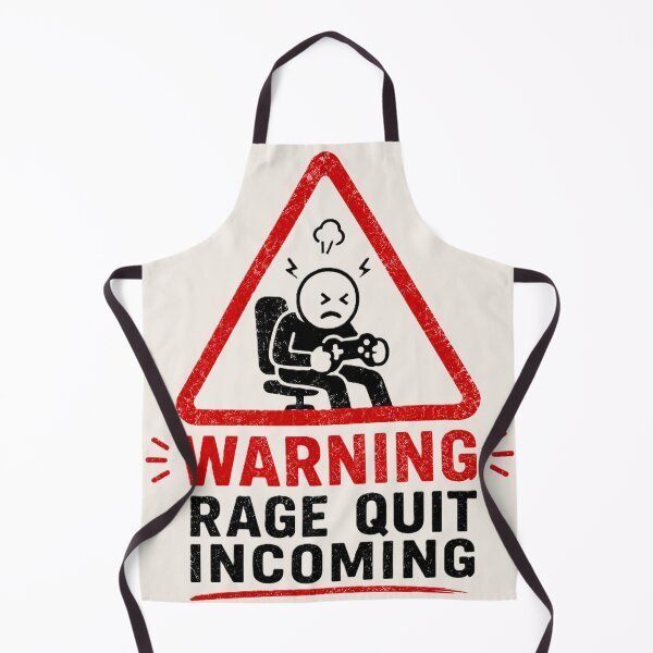 Item preview, Warning Rage Quit Incoming designed and sold by House of Rein.