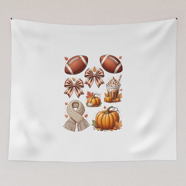 Item preview, Autumn Football and Pumpkin Elements designed and sold by jkrphoto.