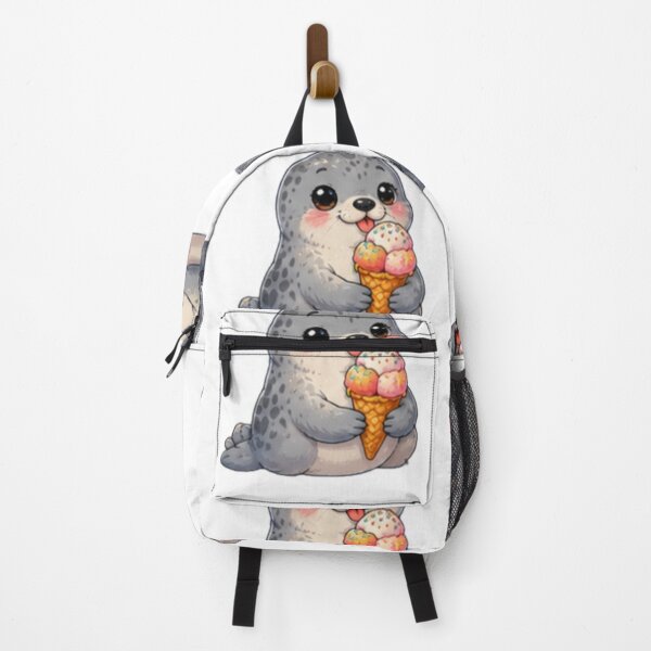 Item preview, Cute Seal Ice Cream Lover Kawaii Animal designed and sold by DailyDoodlesBySumbul.