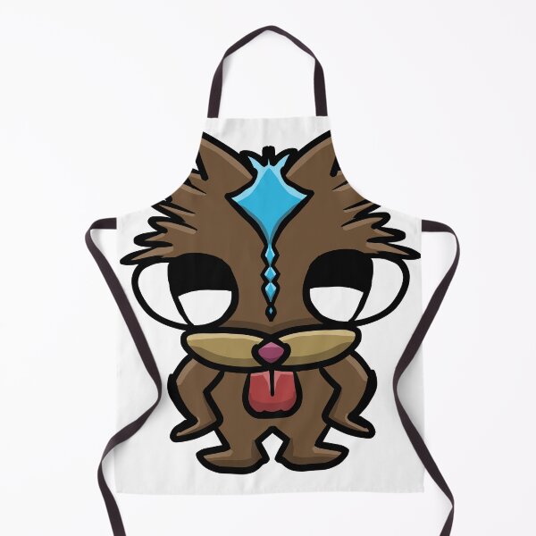 Item preview, Cute Fluffy Wolf Monster with Blue Gem – Kawaii Sticker Art designed and sold by davidmalec.