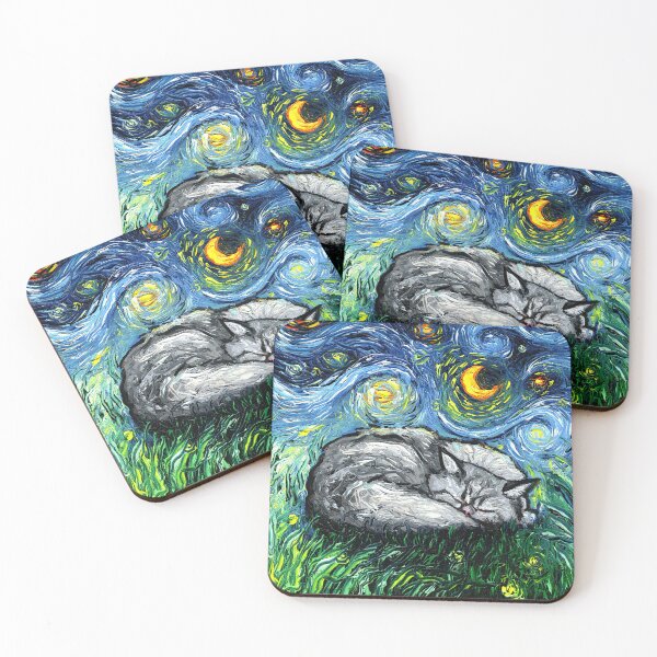 Item preview, Sleepy Gray Persian Night designed and sold by AjaTrier.