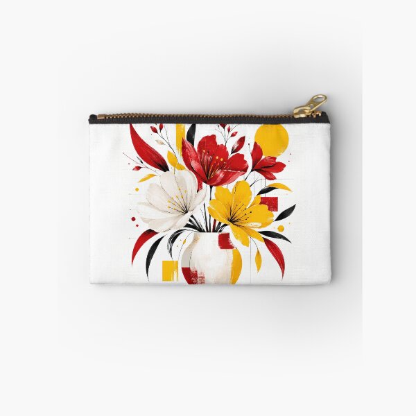 Item preview, Abstract Floral Bouquet Painting — Red Yellow White Flowers designed and sold by Aureva Arts Shop.