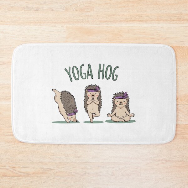 Item preview, Yoga Hog Funny Hedgehog Trio Downward Dog Tree Pose designed and sold by Amir Faysal.