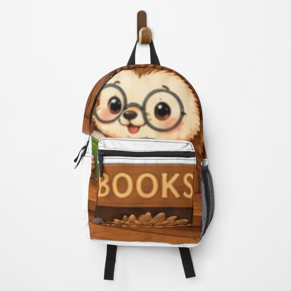 Item preview, Cute Bookworm Hedgehog Kawaii Library Reader designed and sold by DailyDoodlesBySumbul.