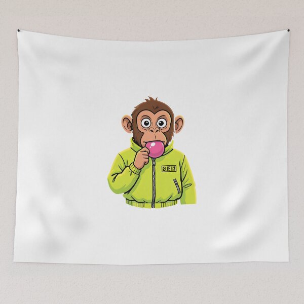 Item preview, Cool Monkey Chewing Bubble Gum Retro Neon Jacket designed and sold by KCasual.