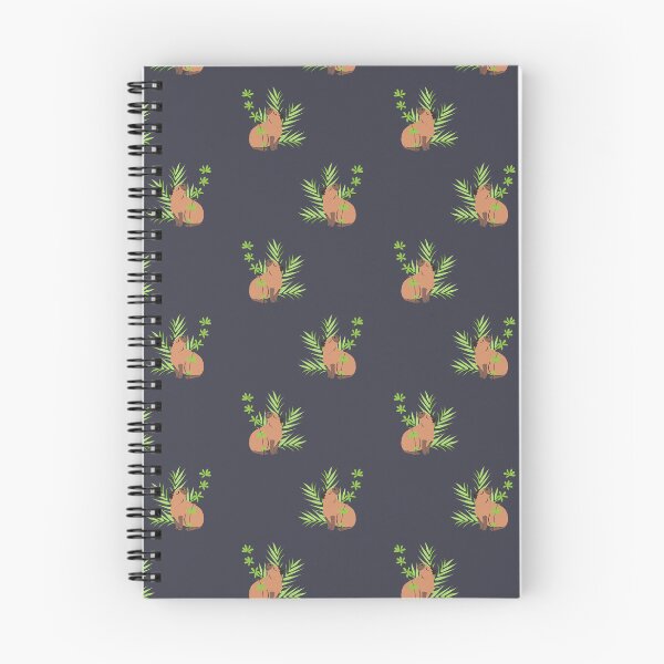 Item preview, Cute Capybara Sitting In Green Leaves Seamless Pattern designed and sold by paldronma.
