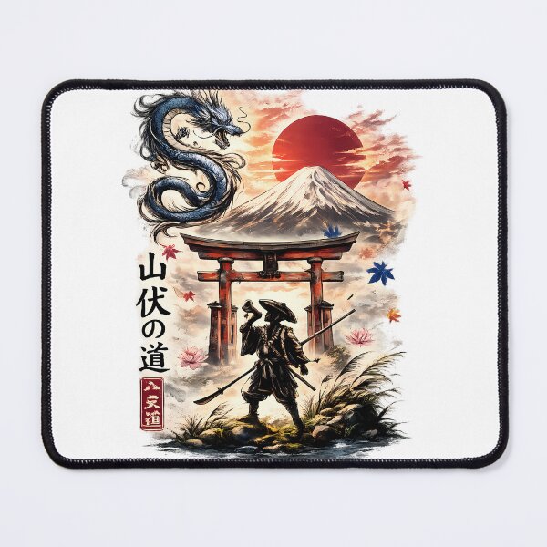 Item preview, Dragon and Mountain Samurai Artwork designed and sold by SupernovaNote.