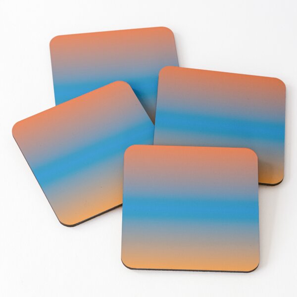 Item preview, Retro Orange Blue and Brown Ombre Gradient designed and sold by BetweenForms.