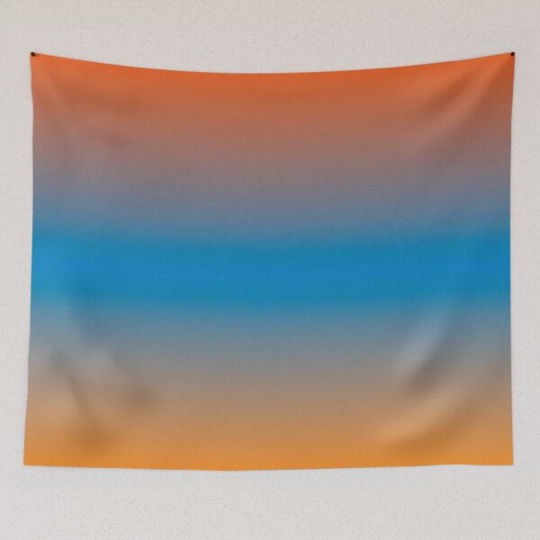 Item preview, Retro Orange Blue and Brown Ombre Gradient designed and sold by BetweenForms.