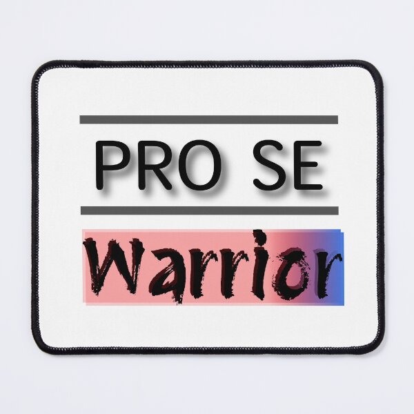 Item preview, Pro Se Warrior Design Red Self-Representing Pride designed and sold by Teale-Studio.