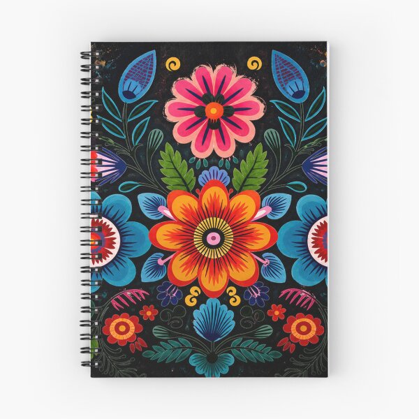 Item preview, Vibrant Folk Floral Bouquet | Colorful Botanical Art designed and sold by Fei Long Design Hub.