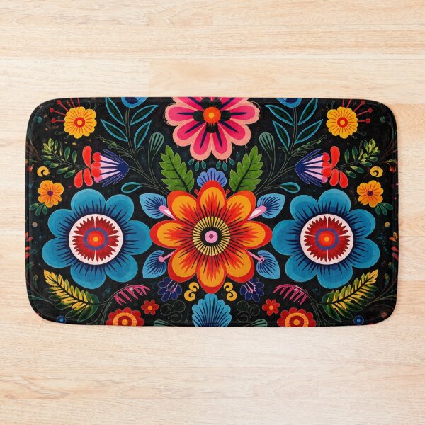Item preview, Vibrant Folk Floral Bouquet | Colorful Botanical Art designed and sold by Fei Long Design Hub.