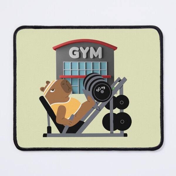 Item preview, Gym Capybara Leg Press Workout designed and sold by A touch of creativity.