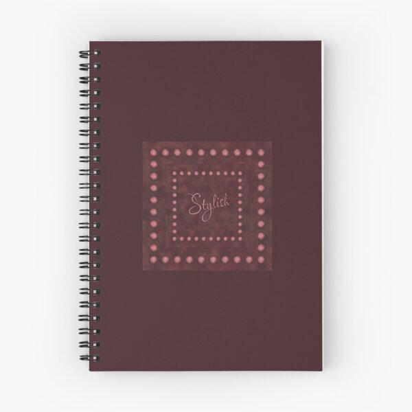 Item preview, The inscription “Stylish” in a frame of spheres on a cloudy background of burgundy color designed and sold by Cherevan.