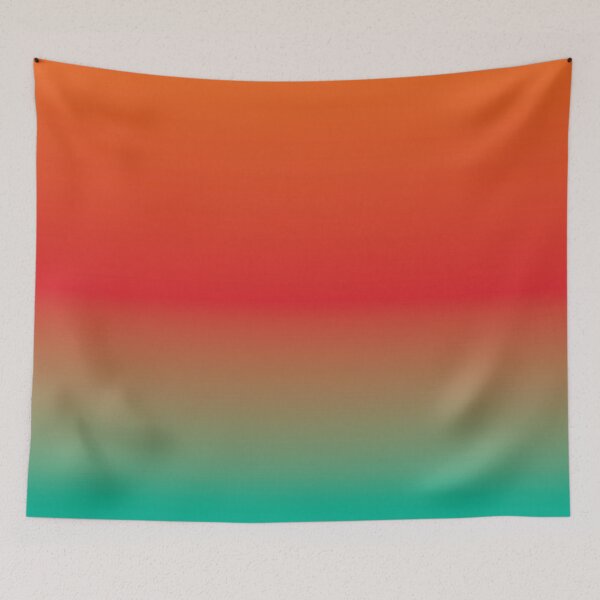 Artikelvorschau, Retro-Ombré-Farbverlauf in Orange, Rot und Türkis entworfen und verkauft von BetweenForms.