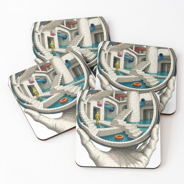 Item preview, Poolrooms Hand With Reflecting Sphere Escher designed and sold by simdragonart.