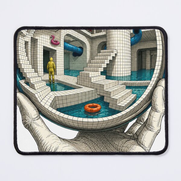 Item preview, Poolrooms Hand With Reflecting Sphere Escher designed and sold by simdragonart.