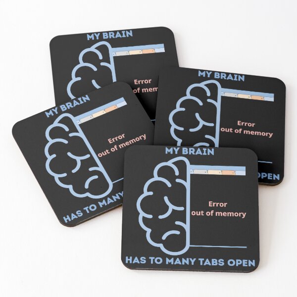 Item preview, My Brain Too Many Tabs Open Design Humor designed and sold by ByDanielDesigns.