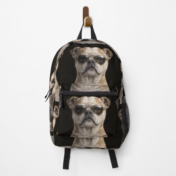 Item preview, Cute Bulldog Wearing Aviator Sunglasses Portrait designed and sold by BagFactoryUK.