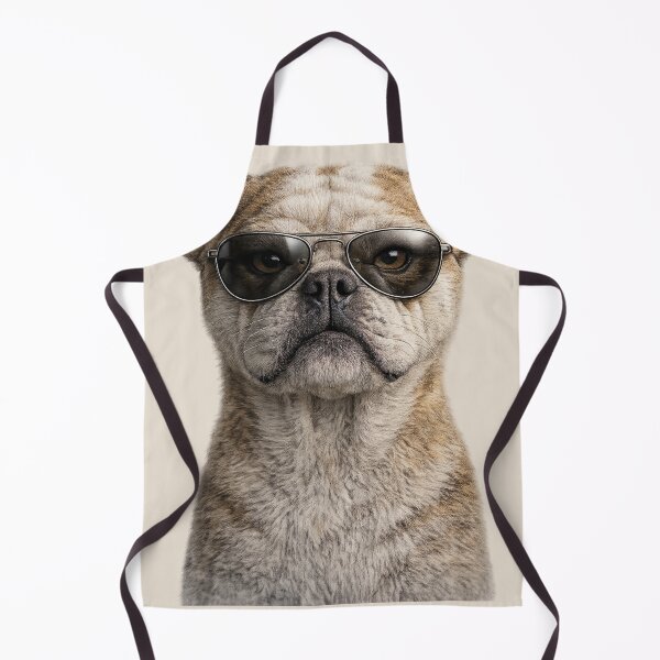 Item preview, Cute Bulldog Wearing Aviator Sunglasses Portrait designed and sold by BagFactoryUK.