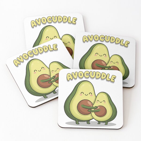 Item preview, Avocuddle Cute Avocado Hugging Couple Pun designed and sold by Amir Faysal.